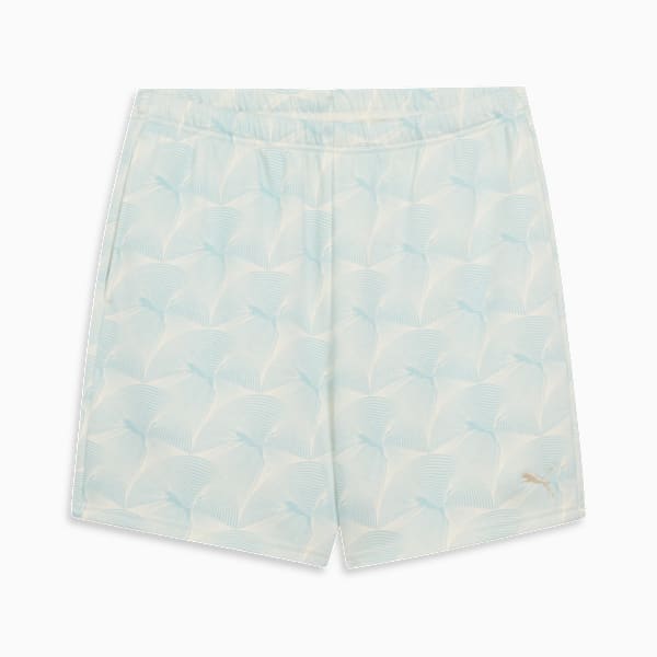PUMA Essentials Graphics Women's High-Rise 5" Shorts, Modern Mint-AOP, extralarge